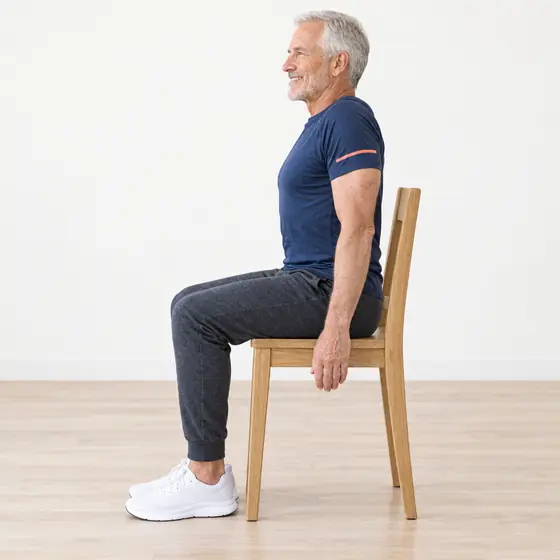 Shoulder Rolls: Sit tall, arms relaxed.