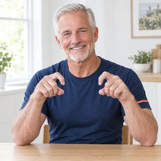 Finger Glides: Start with fingers straight.